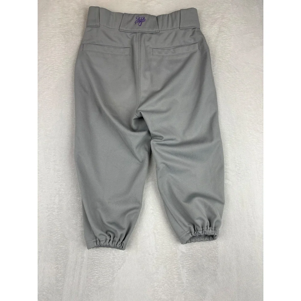 Victory Custom Athletic Mens Baseball Pants Grey 32x18 & 32x19 USA Made Lot of 2